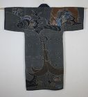 Japanese antique rare big fireman coat of sashiko tsutsugaki Edo era