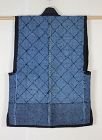 Edo Hand-Sashiko Indigo dyed cotton Japanese Antique Noragi