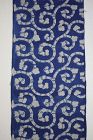 Japanese antique handspun & natural  indigo dye katazome long fabric