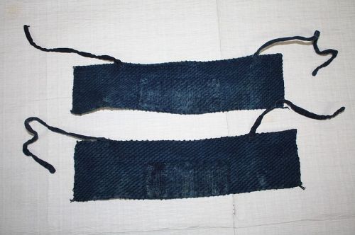 Boro Thick Instep cover (akudokake)of indigo dye cotton Sashiko