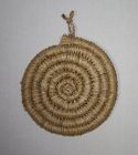 Japanese antique pot mat knitted with straw