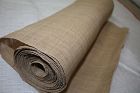 Japanese antique natural thick hemp roll fabric textile.
