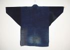Japanese antique indigo dye cotton Boro noragi