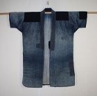Japanese antique indigo dye cotton Excellent Boro noragi