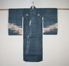 Japanese antique ramie summer child elegant kimono from the Edo period