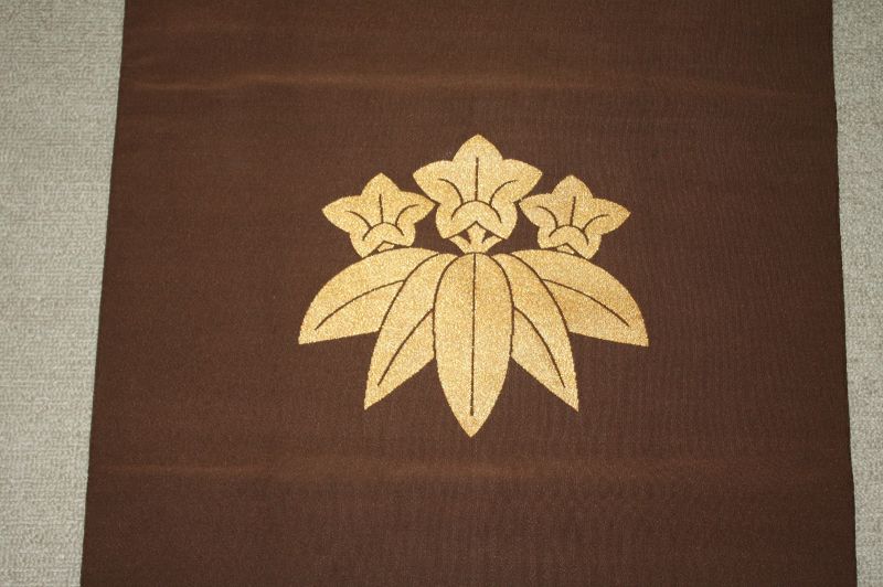 Japanese antique silk fukusa nishijin textile
