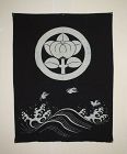 Japanese antique tsutsugaki textile idigo dye cotton Edo to Meiji