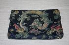 Japanese antique silk nshikiori textile bag