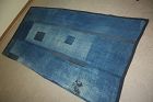 Japanese antique BORO Indigo dye cotton sashiko Stitch