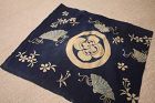 Japanese antique tsutsugaki furoshiki textile Edo period