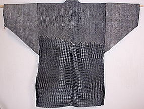 Japanese  Meiji indigo dye sashiko donza hanten !!