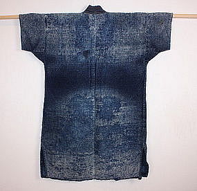 Japanese indigo dye sashiko boro noragi hanten textile