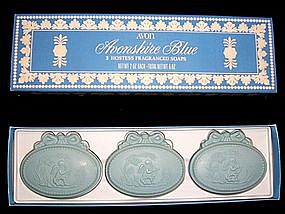 Avon 3 Avonshire Blue Hostess/Guest Soaps in Box