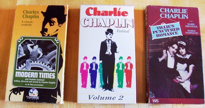 3 Charlie Chapin Videos, Black &amp; White Video