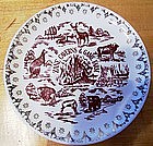 Souvenir Plate Zane Caverns & Game Farm, Ohio