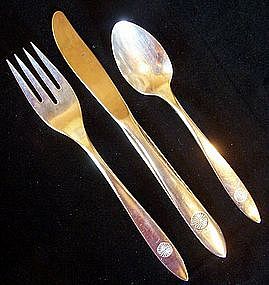 Pan Am Silver Plate Knife, Fork, Spoon PAA Exclusive