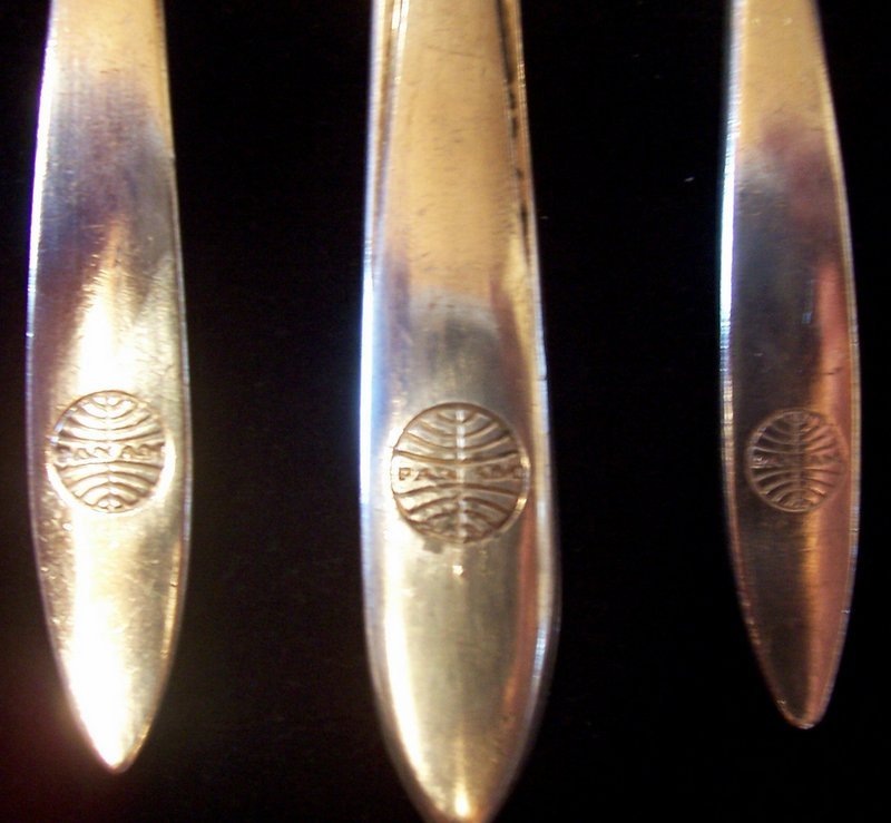 Pan Am Silver Plate Knife, Fork, Spoon PAA Exclusive