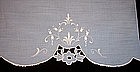 Tea Towel with Cutwork and Fine Embroidery