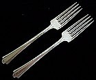 Wallace Silver Plate 2 Forks Iris 1936 Luxor Plate