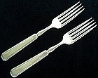 R Wallace Silver Plate 2 Forks Athena 1916 16DWT,