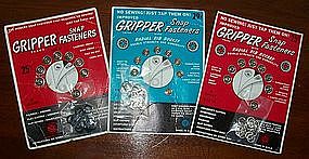 Vintage New Gripper Snap Fasteners