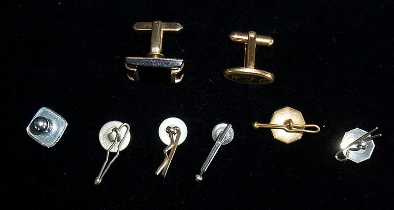 Mother of Pearl Misc Buttons, Studs, Cuff Links