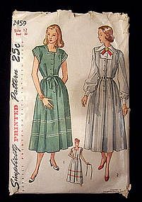 1940's Simplicity Maternity Dress, Jumper Pattern sz 12