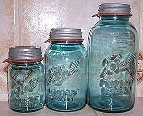 Ball Mason Canning Jar w/ Zinc Lid & Sealing Rubber