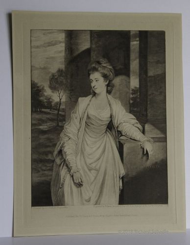 18th Century Mezzotint of the Countess of Aylesford  by Victor Green