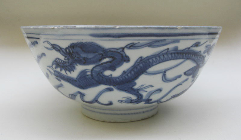 Ming Blue And White Large Bowl, Late Ming Period