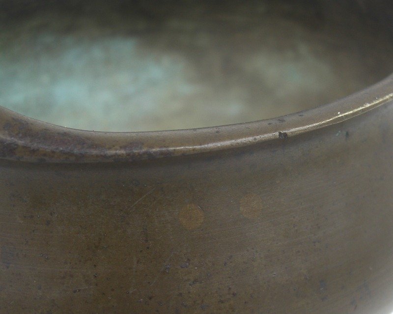 19th Century Chinese Bronze Censer , Xuande mark 14,8cm