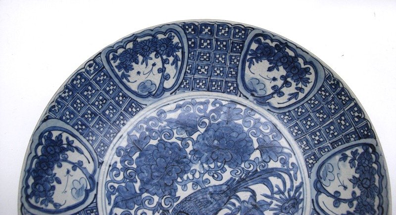 Ming Swatow Blue &amp; White Large Dish