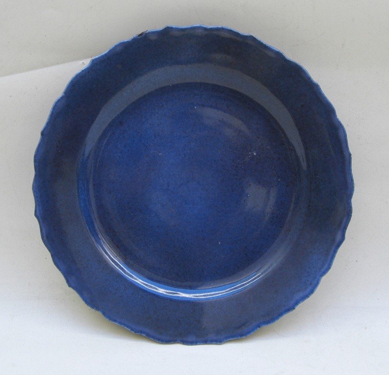 Powder Blue Glaze Dish, Kangxi Period
