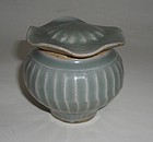 Chinese Song Longquan Celadon Jar and Cover