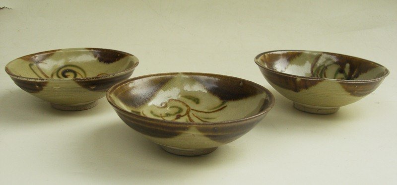 Perfect Conditions Three Tang Changsha Bowls