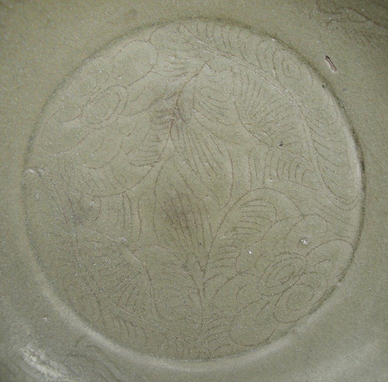A Rare Five Dynasties Yue Mise Bowl with Bird Motive