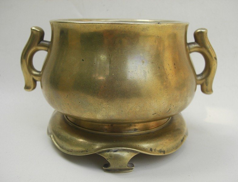 Chinese 18th Century Bronze Censer, Xuande Mark