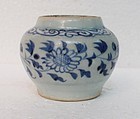 Yuan Dynasty Blue and White Small Jar