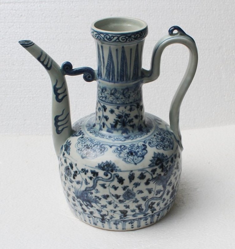 Ming Blue and White Large Ewer