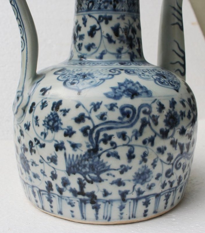 Ming Blue and White Large Ewer
