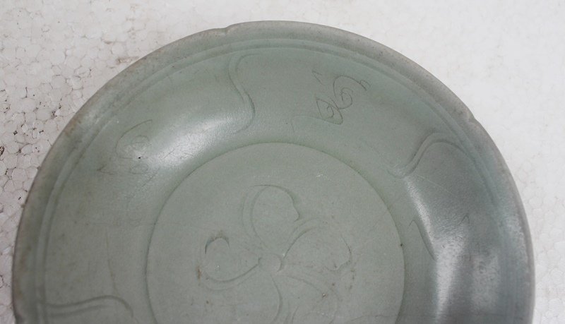 Northern Song Celadon Dish With Flower Motive