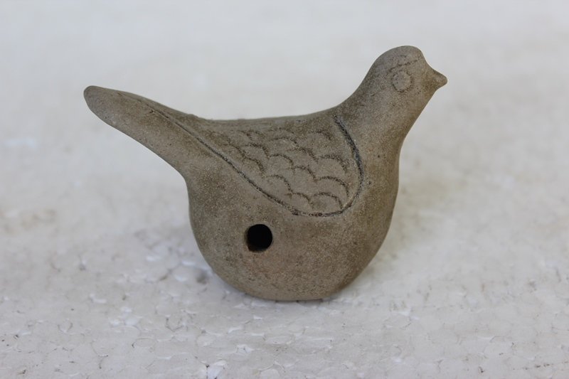 Tang or Five dynasties Yue ware Whistle with Bird mtv