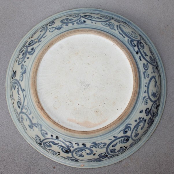 Ming Blue and White Dish, 15th Century