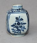 Ming Blue and White Square Shape Jarlet