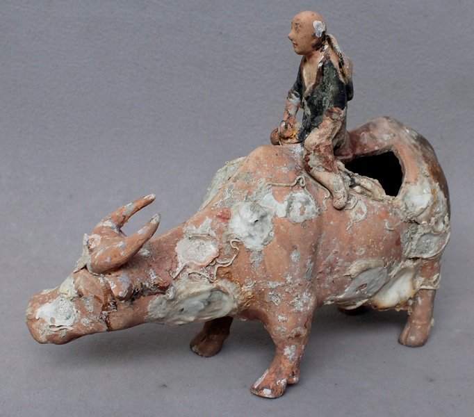Chinese Qing Dynasty Buffalo Herders Pottery