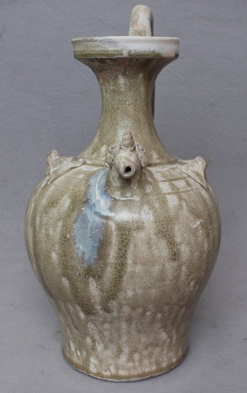 Chinese Tang Dynasty &quot;Yue&quot; Chicken Head Ewer