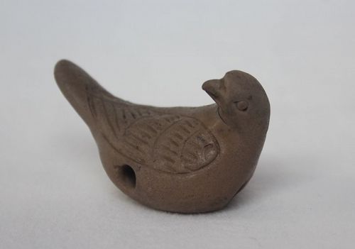 Chinese Tang - Five Dynasties Yue Whistle Figure of Bird