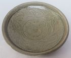 Chinese Song Dynasty Incised Celadon Dish