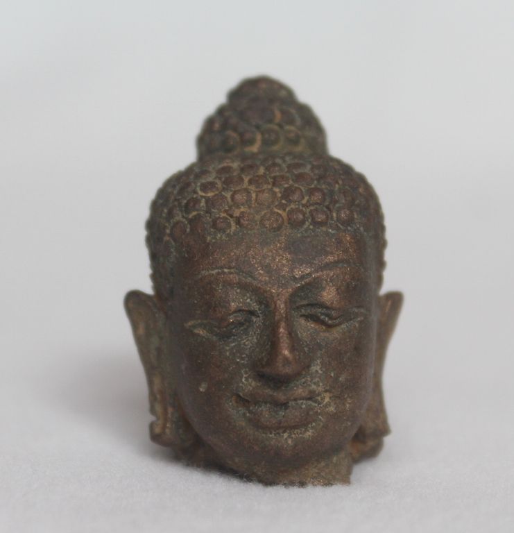 8Th - 10Th Century Bronze Head of Buddha