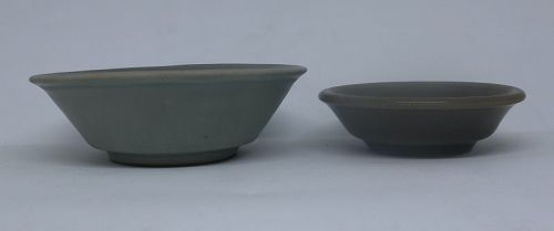 Two Song Dynasty Longquan Celadon Washer Bowl
